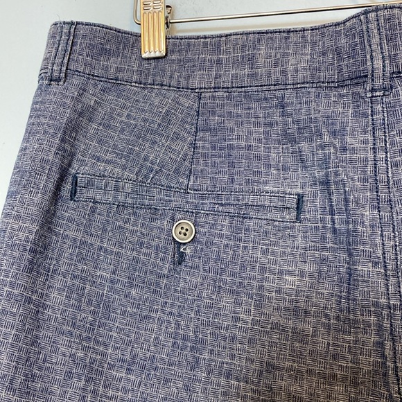 Marc Anthony Mens Size 36 Blue Shorts 9” Inseam Flat Front Zip Fly Pockets - Picture 9 of 12